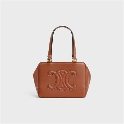 celine folded cube bag|CELINE Folded Cube Leather Satchel .